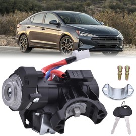 FuseRish 81905-F2230 Ignition Lock Cylinder Kit Compatible with 2017-2020 Hyundai Elantra Lock Key & Cylinder Set with 2 Keys, Replace 81905F2230 Ignition Switch Kits