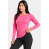 4-Pack: Womens Long Sleeve Athletic Tops with Thumb Holes –