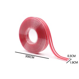 HZXINYI Baby Table Corner Protector, Transparent PVC Buffer Strips, Pre-Glued Table Edge Protection, Can Be Removed Without Residue, for Furniture, Tables, Cabinets, Window Sills, Width 1.0 x 1.0 cm