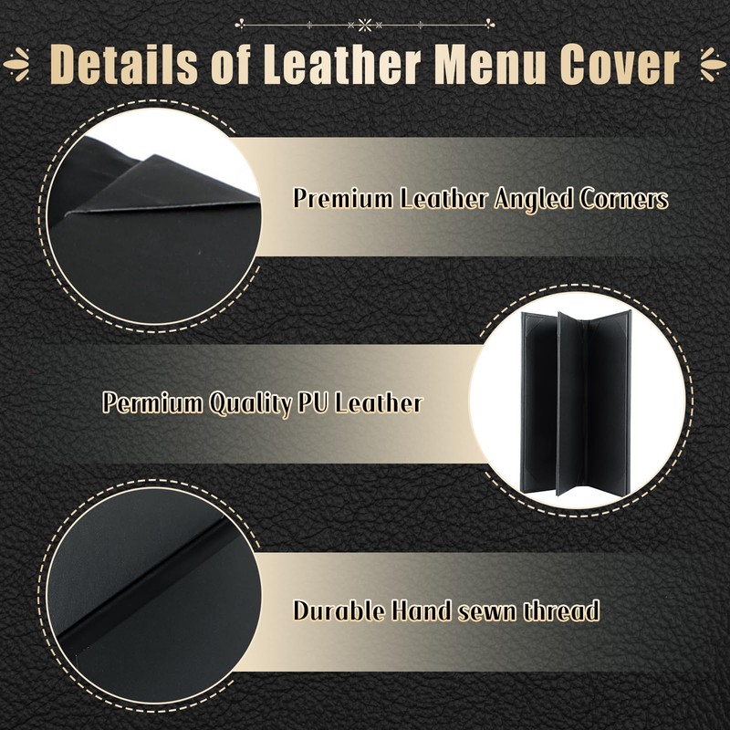 FLKQC Menu Covers 4.25" x 11" – 10 Pack 1