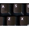English US Black BACKGROUBD Keyboard Stickers Non Transparent for Computers