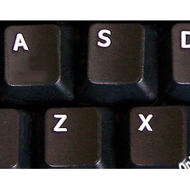 English US Black BACKGROUBD Keyboard Stickers Non Transparent for Computers LAPTOPS Desktop Keyboards