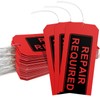 Red Repair Tags (Pack of 100) with Wires Attached