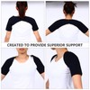 EXCEART Double Shoulder Brace Stability Compression Sleeve Back Shoulder Support