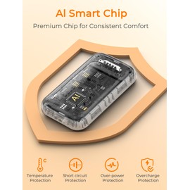 Jerritte Electric Hand Warmers Rechargeable 2 Pack, Rechargeable Hand Warmer, 16 Hrs Portable Hand Warmer for Outdoor Camping Hunting Golf Accessories, Gifts for Women Men White