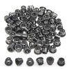 EASYEAH 3/8"(11mm) Black Snap-in Knockout Insulating Bushing Grommets, Plastic Cable