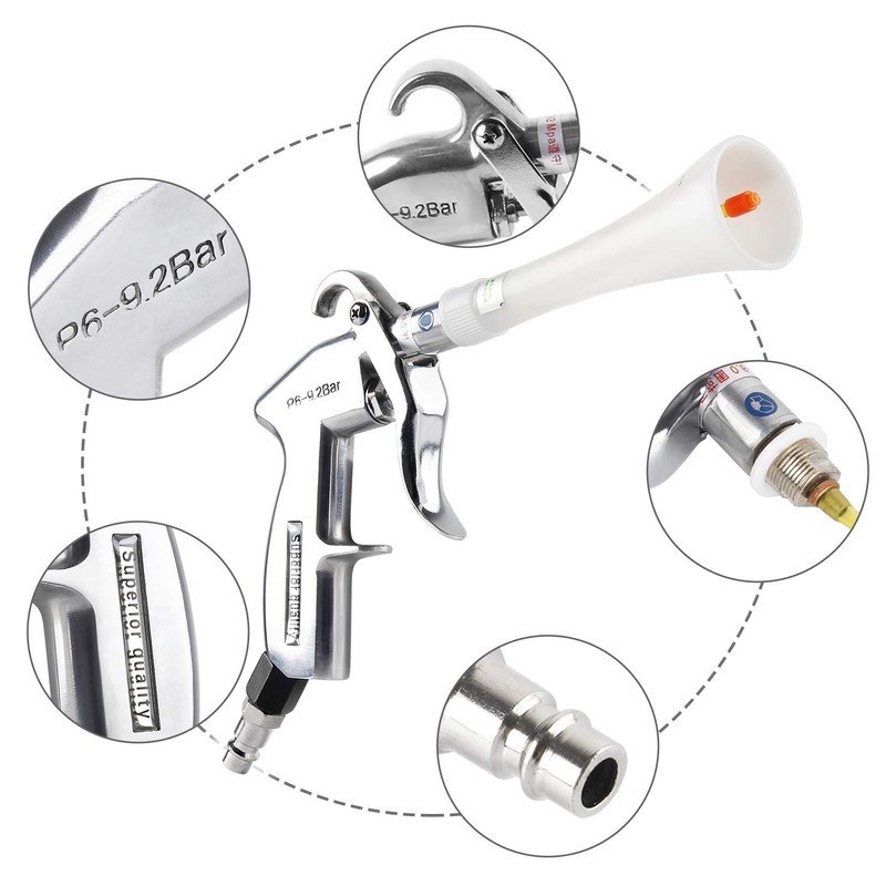 everfarel Dry Blow Gun Compressed Air Gun Cleaning Gun Blow