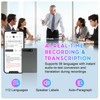 AI Voice Recorder with Real-Time Transcription, 58 Languages Support, Speaker