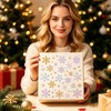 ZEYIYER 6Sheets Snowflake Stickers, Christmas Snow Flake Stickers for Craft