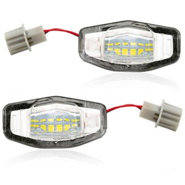 AUTOXBERT LED License Plate Light Lamp Tag Lights Assembly Compatible With Honda Accord Civic Sedan Odyssey Pilot Acura MDX TSX TL ILX RDX RL, 6000K White, Pack of 2