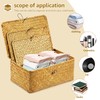 3 Pcs Hay Storage Basket - Handmade Woven Box With