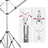 Outdoor Drying Rack with 4-arm Telescopic Aluminum Drying Rack Fixed