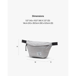 Herschel Supply Company Herschel Classic Hip Pack, Light Grey Crosshatch, One Size