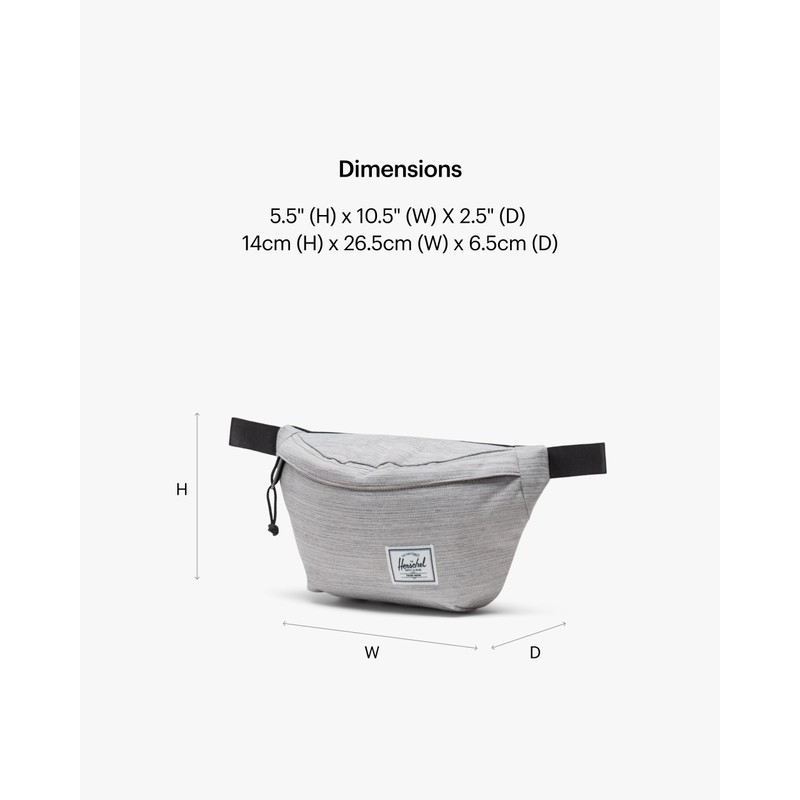 Herschel Supply Company Herschel Classic Hip Pack, Light Grey Crosshatch,