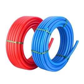 EFIELD 1/2-inch 2 x50 ft Pex-A Pipe, Blue & Red 100 ft Length for Potable, Hot/Cold Water-Plumbing Applications, with Pipe Cutter,(XRB50),(XRB50)