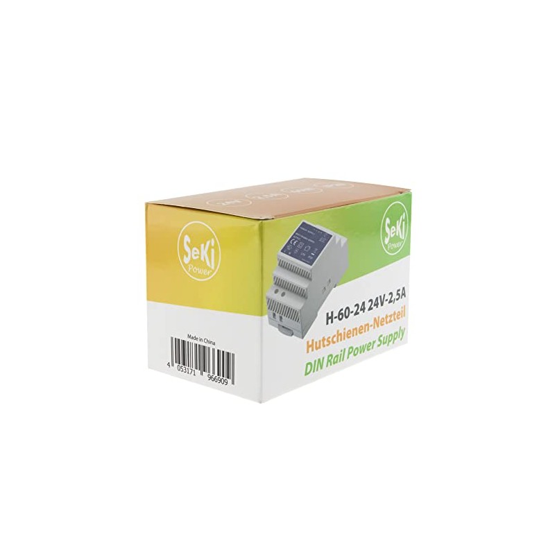 SeKi DIN Rail Power Supply H-60-24 - 24V - 2.5A
