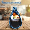 Flatbox 2-in-1 Insulated Lunch Bag & Placemat, Dark Blue/Light Blue/Red