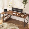 Huuger L Shaped Desk, 63 Inches Computer Desk with Reversible