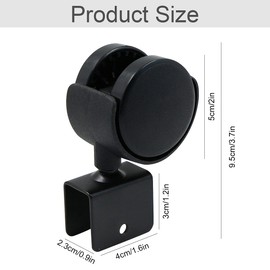 Swivel Castors U-Type Bracket Furniture Castors Swivel Wheels Rubber Wheels - 50 mm Swivel Castors with Brake, Heavy Duty Castors Castors for Furniture Cot, Set of 4