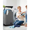 SOLEDI Laundry Hamper with Lid 100L Large & Tall Collapsible