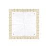 Napkins First Communion - Ornament, 33x33cm, gold (1 pkt /