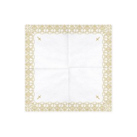 Napkins First Communion - Ornament, 33x33cm, gold (1 pkt / 20 pc.)-PDSP33-64-019