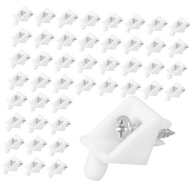 TEHAUX 50 Sets Plastic Drawer Angle Bracket Fasteners with Screws Durable Corner Braces for Furniture Assembly Effortless Installation for Dresser Repair and Reinforcement