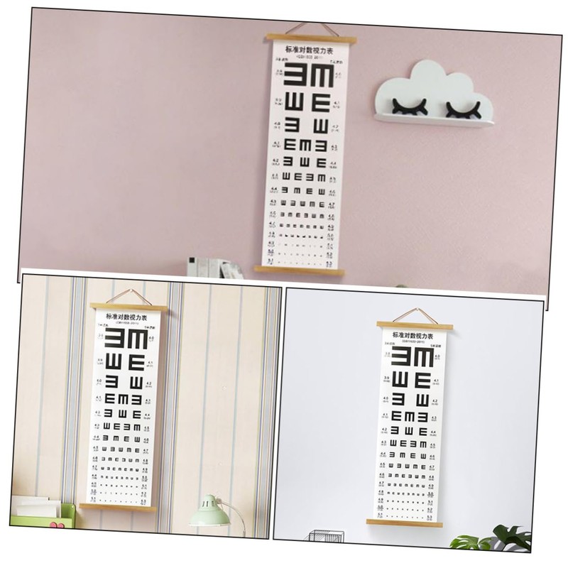 Alipis Visual Testing Chart Eye Chart for Family Vision Exams