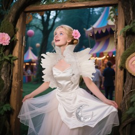 UQJE Victorian Natural Feather Shawl Shrug Shoulder Wrap Gothic Collar Costume Accessories-White