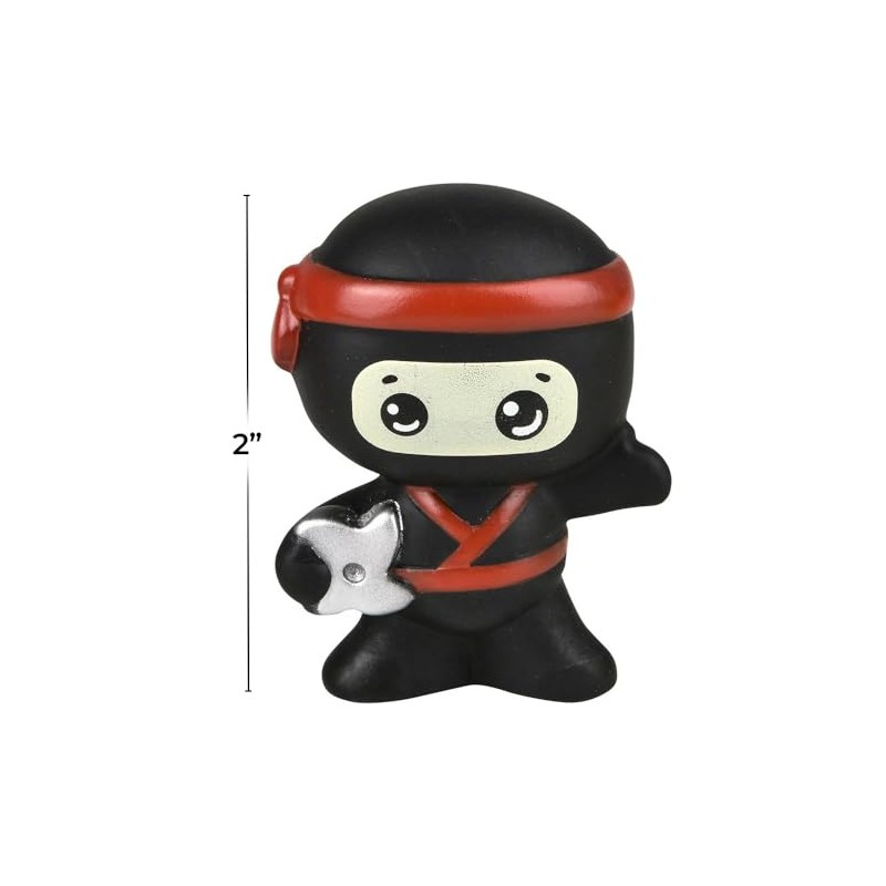 Rhode Island Novelty 2" Rubber Ninja Assortment 50 Pack