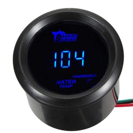 ESUPPORT Car 2" 52mm Digital Water Temp Gauge Blue LED Fahrenheit F