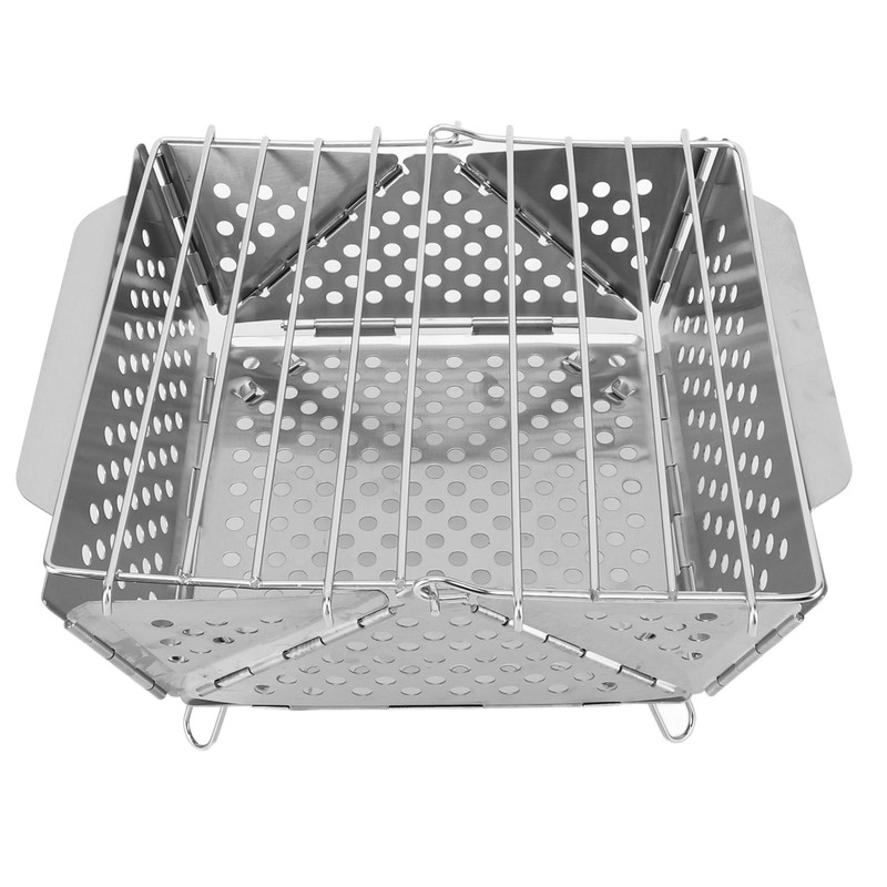 Foldable Portable Charcoal BBQ Grill Stainless Steel Folding Barbecue Grill