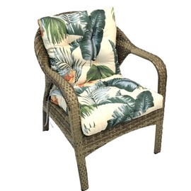 Eoieov Wicker Chair Cushions for Outdoor Furniture,Outdoor Rocking Chair Cushions High Back, Water-Proof Thick Patio Chair Pads for Indoor and Outdoor 41.7"*20.8"*3", Hawaii