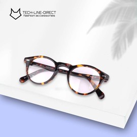 TECH-LINE-DIRECT 2022 Leopard Colour Blue Light Blocking Glasses for Women Men Computer Gaming Glasses Frame Lens Glare Blue Light Glasses