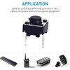 QTEATAK 20 Pcs 6mm 2 Pin Momentary Tactile Tact Push