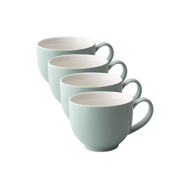 FORLIFE Q Tea Cup with Handle Satin Finish (Set of