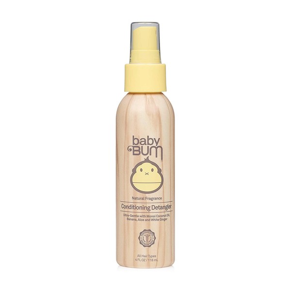 Baby Bum Conditioning Detangler Spray | Leave-in Conditioner Treatment with Soothing Coconut Oil| Natural Fragrance | Gluten Free and Vegan | 4 FL OZ