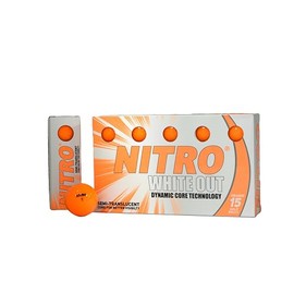 Nitro White Out Ball (15-Pack), Orange
