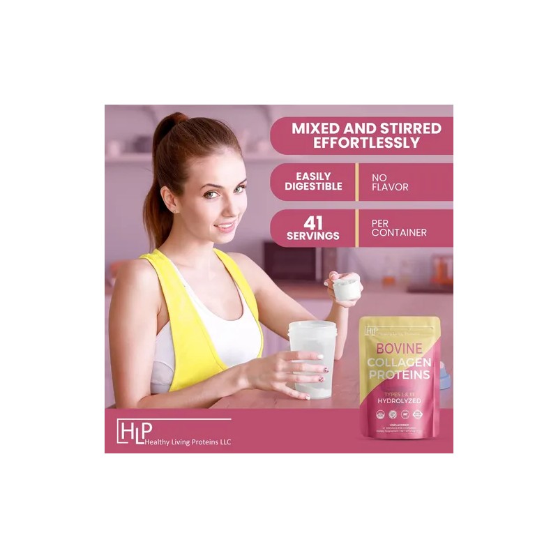 Colágeno Bovino En Polvo Sin Sabor Grass-Fed Bovine Collagen Peptides,
