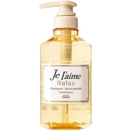 Kose Je l'aime Relax Hair Shampoo 500 ml - Airy & Smooth - For Soft Hair (Green Tea Set)