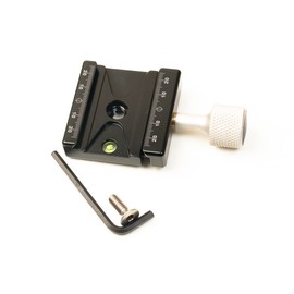 Hejnar Photo 2.375 Inch Jaw Length Clamp for Arca Swiss Type Plates and Mounts with Bubble Level Build in