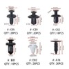 100pcs Car Rivets Car Clips Push Rivets Plastic Rivets Car