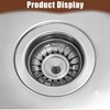 Height Adjustable Drain Strainer, Strainer Basket Drain Plug, Stainless Steel