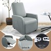 FUANGUI Recliner Chair Cover 4 Pieces, Small Recliner Cover for