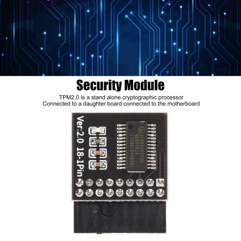 TPM2.0 Security Module 18Pin LPC Interface Remote Card Encryption Security