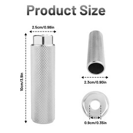 CMANLNYK 4 Pcs Bike Stunt Pegs - Aluminum Alloy Anti Slip Bike Pegs for 3/8" Axle, Suitable for BMX Stunt Pegs, Mountain Bikes Cycle Bicycle Accessories (2 Black & 2 Red)