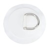 4PCS D Ring Patch PVC Round Shape Strong Stainless Steel