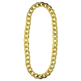 Zac's Alter Ego Fancy Dress Thick Gold Gangster Chain Necklace & Bracelet Set