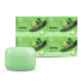 Mugunghwa Natural Beauty Cucumber Facial Cleansing Soap 90g 4-Pack 2ea