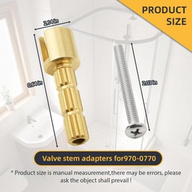 970-0770 Stem Adapter, for Plumbing Equipment Replacement Compatible with Pfister Securepfit Trims, Shower Handle Stem Extension Tub and Faucet Accessories Valve Extender Trim Repair